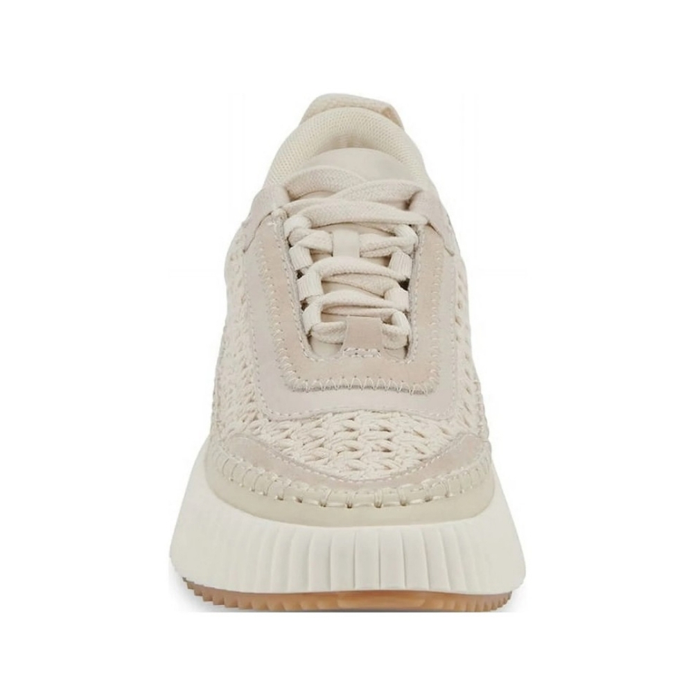 Dolce Vita Cream Textured Sneakers - Picture 3 of 12